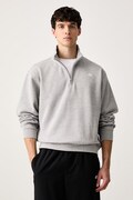 The North Face mikina pánska s bavlnou Essential sivá NF0A8FD8CQO1
