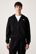 The North Face μπλούζα με κουκούλα και κουμπιά ανδρική με βαμβάκι Evolution μαύρη NF0A8EU1JK31