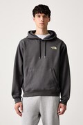 The North Face mikina s kapucňou pánska s bavlnou Relaxed sivá NF0A8JA7RHI1