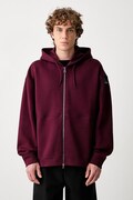 adidas Originals Spacer bluza rozpinana z kapturem z bawełną męska bordowa KR1414