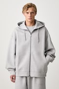 adidas Originals Spacer bluza rozpinana z kapturem z bawełną męska szara KR1412