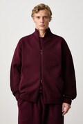adidas Originals Cutline Knitted zip-up sweatshirt men's maroon KQ9445