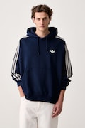 adidas Originals bluza z kapturem męska z bawełną Adicolor Classics granatowa KS7505