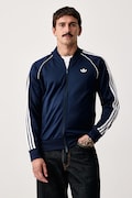 adidas Originals hanorac cu fermoar pentru bărbați albastru KE3511