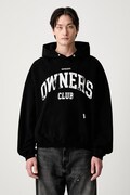 Represent bluza z kapturem bawełniana męska czarna OCM100044