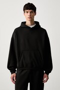 Puma кофта з капюшоном чоловіча з бавовною FUNDAMENTALS чорна 694546
