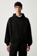 Puma кофта з капюшоном чоловіча з бавовною FUNDAMENTALS чорна 694546