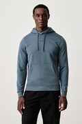 Puma bluza z kapturem męska z bawełną Essentials niebieska 692914