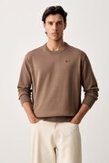 G-Star sweter męski z bawełną Core refined r brązowy D30780-E813