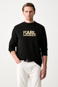 Karl Lagerfeld felpa da uomo in cotone nera 500917.705780