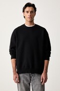 Levi's bluza męska z bawełną SWEATS CREW czarna A1572