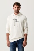 Calvin Klein Jeans μπλούζα με κουκούλα ανδρική βαμβακερή μπεζ LV04RG271G