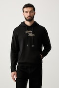 Calvin Klein Jeans μπλούζα με κουκούλα ανδρική βαμβακερή μαύρη LV04RG271G