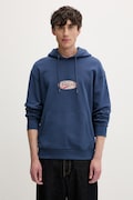 Guess Jeans кофта з капюшоном чоловіча бавовняна блакитна M6YQ07 K3996