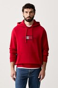Tommy Hilfiger bluza z kapturem męska bawełniana czerwona MW0MW43220