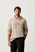 Tommy Hilfiger bluza z kapturem męska bawełniana beżowa MW0MW43220