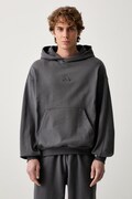 adidas bluza z kapturem męska bawełniana szara KW2317
