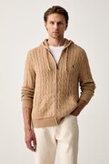 Polo Ralph Lauren kardigan męski bawełniany brązowy 710B18057