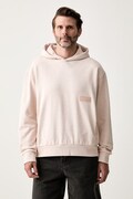 BOSS Green bluza z kapturem męska z bawełną SW_Hoodie różowa 50564113