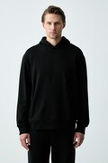 BOSS Green кофта з капюшоном чоловіча з бавовною SW_Hoodie чорна 50564113