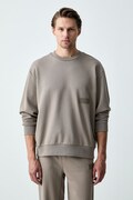 BOSS Green кофта чоловіча з бавовною SW_Crewneck зелена 50564103
