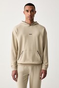 HUGO mikina s kapucí pánská s bavlnou NOAH HOODIE béžová 50566164
