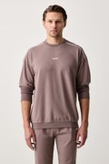 HUGO bluza lounge męska z bawełną NOAH SWEATSHIRT pomarańczowa 50566160