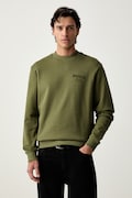 HUGO Blue bluza męska bawełniana Nespon zielona 50572772