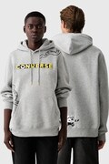 Converse bluza z kapturem z bawełną x Minions & Monsters szara CVM6H227