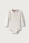 Tommy Hilfiger body dojčenské bavlnené s elastanom béžové KN0KN02075