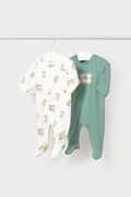 Mayoral Newborn φορμάκι ύπνου βρεφικό 2-pack τιρκουάζ 2767