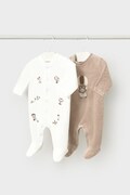 Mayoral Newborn śpiochy dziecięce 2-pack beżowe 2763