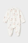 Mayoral Newborn śpiochy niemowlęce z bawełną beżowe 2761