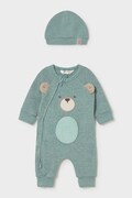 Mayoral Newborn body dětské s bavlnou tyrkysové 2659