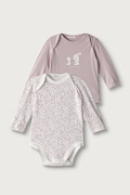 United Colors of Benetton body dziecięce bawełniane z elastanem 2-pack różowe 3WGGAB011