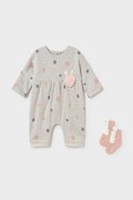 Mayoral Newborn φορμάκι βρεφικό με βαμβάκι μπεζ 2755