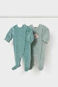 Mayoral Newborn tuta per neonati con cotone pacco da 2 blu 2753
