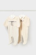 Mayoral Newborn чоловічок для немовлят з бавовною бежевий 2752