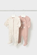 Mayoral Newborn śpiochy niemowlęce bawełniane 2-pack różowe 2751