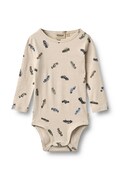 Wheat body niemowlęce bawełniane z elastanem beżowe 9103-159-GOTS