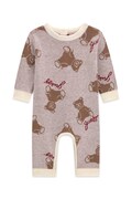 Guess rampers niemowlęcy z dodatkiem wełny beżowy H6BG03 Z1330