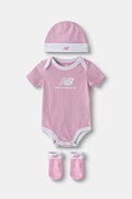 New Balance κορμάκι βρεφικό βαμβακερό ροζ LAKB0106