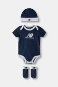 New Balance κορμάκι βρεφικό βαμβακερό σκούρο μπλε LAKB0106