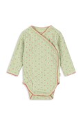 Konges Sløjd body niemowlęce bawełniane MINNIE NEWBORN BODY GOTS zielone KS106168