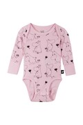 Reima body dziecięce z wełny merino Moomin Raraste różowe 5200069E