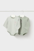 Mayoral Newborn боді дитяче з бавовною 2 шт. блакитне 2774