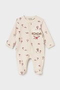 Mayoral Newborn kombinezon za bebe s pamukom bež 2768