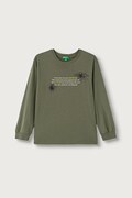 United Colors of Benetton longsleeve dziecięcy bawełniany zielony 3I1XC10UJ