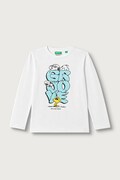 United Colors of Benetton longsleeve dziecięcy bawełniany biały 3I1XC10U4