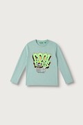United Colors of Benetton longsleeve dziecięcy bawełniany zielony 3I1XC10U4